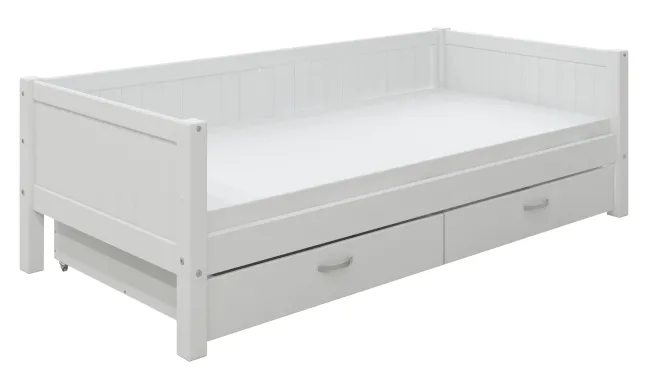 THUKA Nordic Tagesbett Romantic mit 2 Schubladen weiß