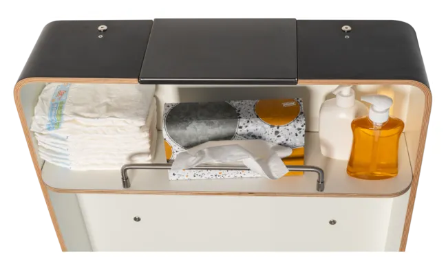 Timkid KAWAmaxi Wickeltisch modern design weiß/anthrazit