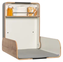 Timkid KAWAmidi Wickeltisch modern and slim anthrazit/Eiche Dekor/anthrazit