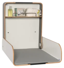 Timkid KAWAmidi Wickeltisch modern and slim Edelstahl/weiß