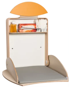 Timkid OWO2.0 Wickeltisch organic design birke/gelb
