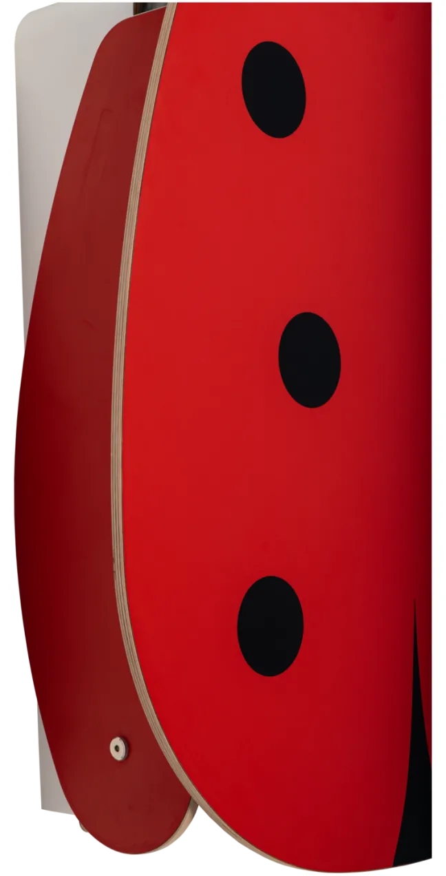 Timkid OWO2.0 Wickeltisch organic design Marienkäfer schwarz/weiß/rot