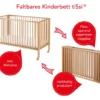 tiSsi® Kinderbett JORI faltbar Natur 100012
