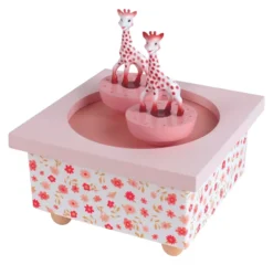 Trousselier Spieluhr mit magnetisch tanzenden Giraffen und Blumen 6282436