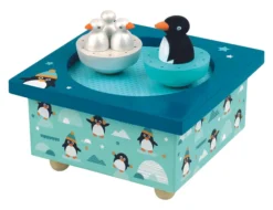 Trousselier Spieluhr mit magnetisch tanzenden Piguinen 6295008