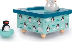 Trousselier Spieluhr mit magnetisch tanzenden Piguinen 6295008