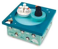 Trousselier Spieluhr mit magnetisch tanzenden Piguinen 6295008