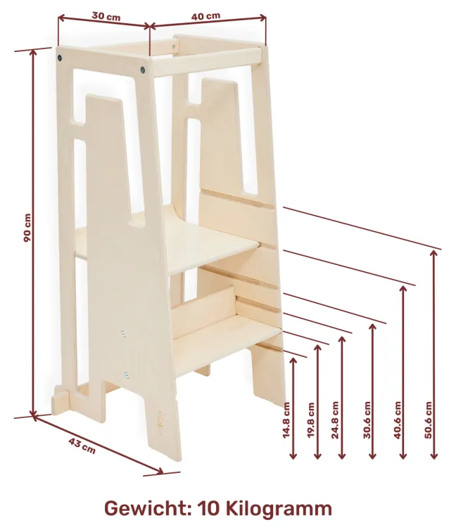 Tuki® Lernturm arctic