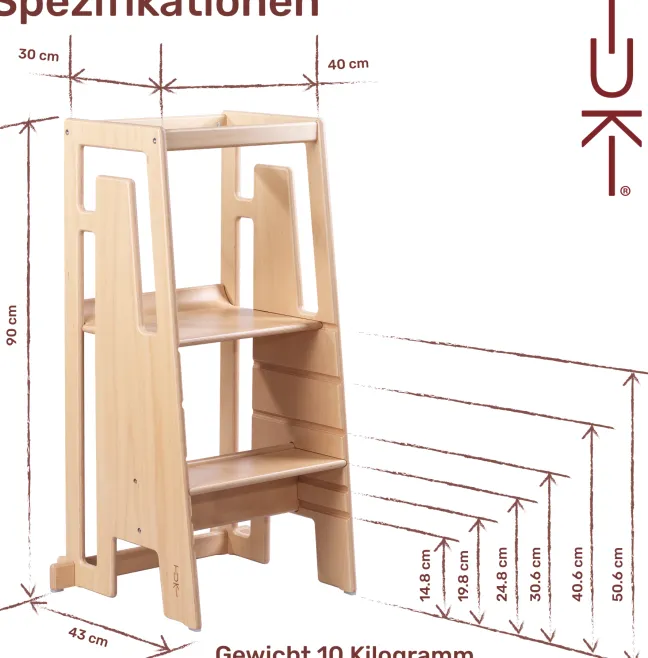 Tuki® Lernturm weiß