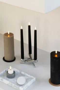 UYUNI Bonfire Kerzenständer Erweiterung um 1 Stabkerze Chrome Sale