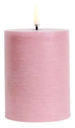 UYUNI LED Kerze Rustic 7,8x10 cm Dusty rose Sale