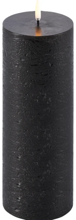 UYUNI LED Kerze Rustic 7,8x20 cm Forest Black