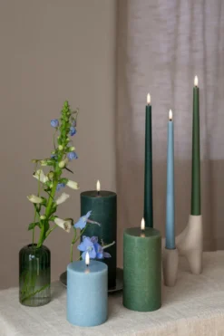 UYUNI LED Kerze Rustic 7,8x15 cm Hazy Blue Sale