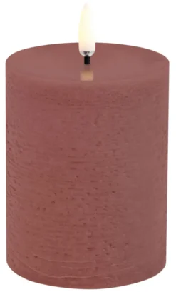 UYUNI LED Kerze Rustic 7,8x10 cm Terracotta