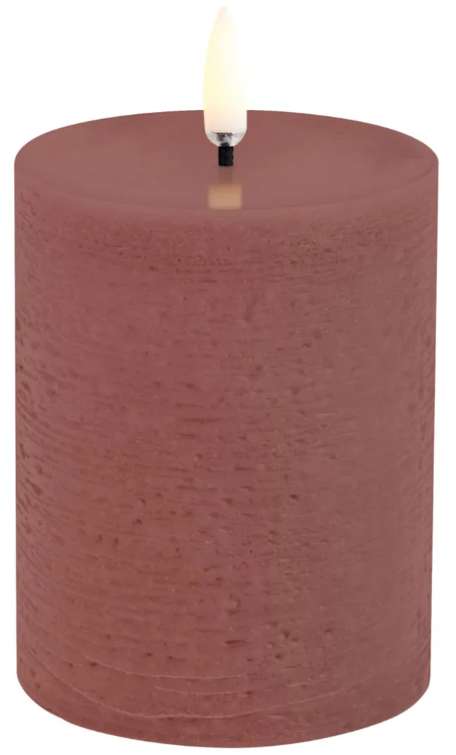 UYUNI LED Kerze Rustic 7,8x10 cm Terracotta