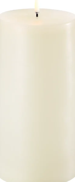UYUNI LED Kerze Smooth 10,1x20 cm Ivory