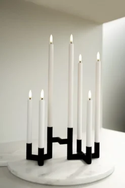 UYUNI LED Stabkerze mini (2 Stück) Smooth 1,3x13,8 cm Nordic White