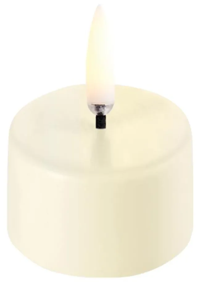 UYUNI LED Teelicht 400 4x2,1 cm Ivory