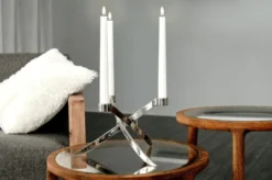 UYUNI Lightarch Kerzenständer Erweiterung um 1 Mini Stabkerze Chrome