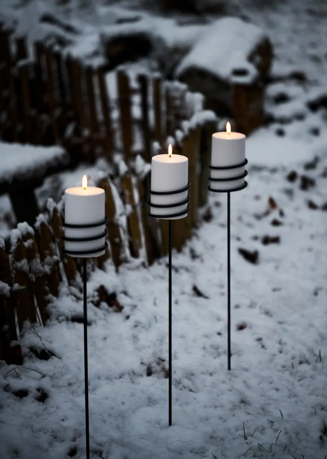 UYUNI Outdoor Kerzenständer Bodenstab 7,8x75cm Black Sale