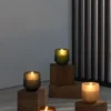 UYUNI Scented LED Duftkerze im Glas 8,5x9,5 cm Awaken brown
