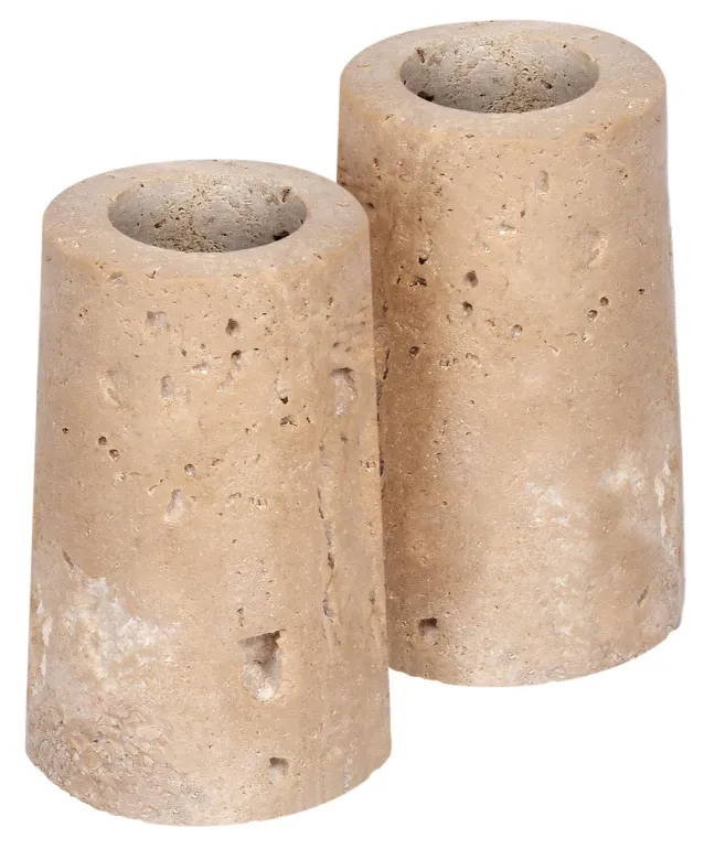 UYUNI Travertine Kerzenhalter M für Stabkerze (2 Stück) Sale