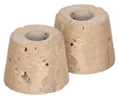 UYUNI Travertine Kerzenhalter S für Stabkerze Mini (2 Stück) Sale