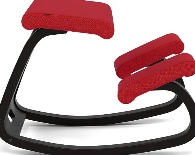 Varier® Variable™ Kniestuhl Esche schwarz TON64208 Tonal rot