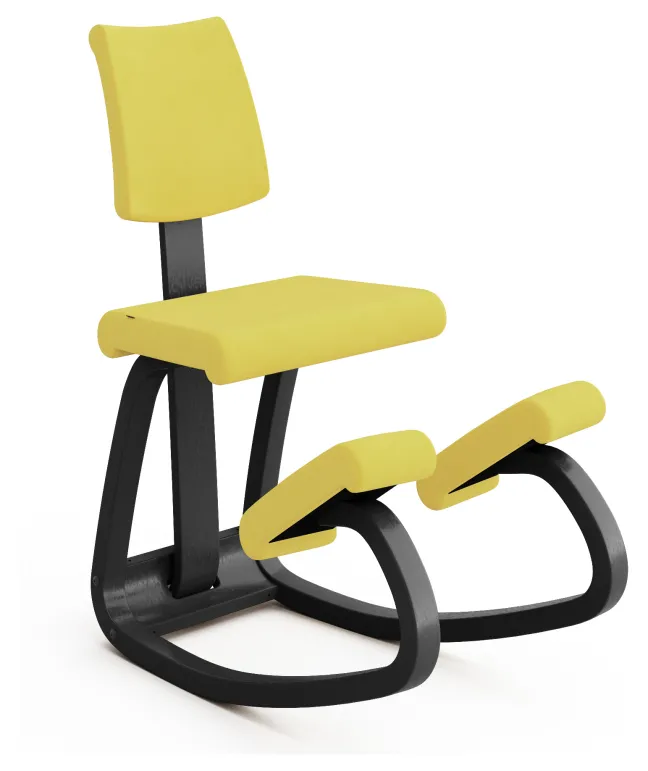 Varier® Variable™ Plus Kniestuhl Esche schwarz REV424 Revive gelb Sale