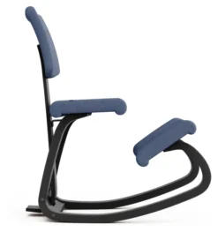 Varier® Variable™ Plus Kniestuhl Esche schwarz REW758 Re-wool blau Sale