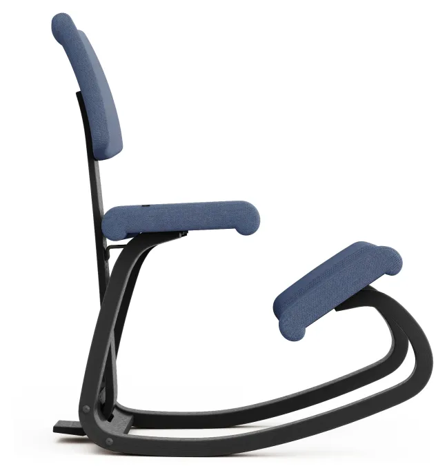 Varier® Variable™ Plus Kniestuhl Esche schwarz REW758 Re-wool blau Sale