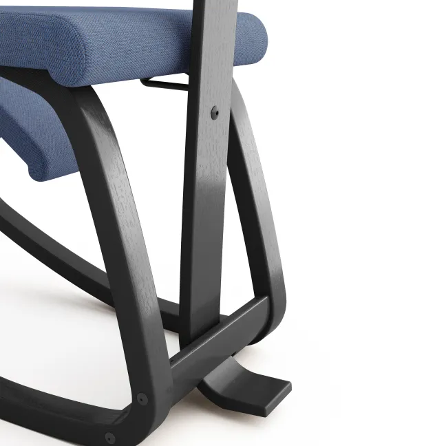 Varier® Variable™ Plus Kniestuhl Esche schwarz REW758 Re-wool blau Sale
