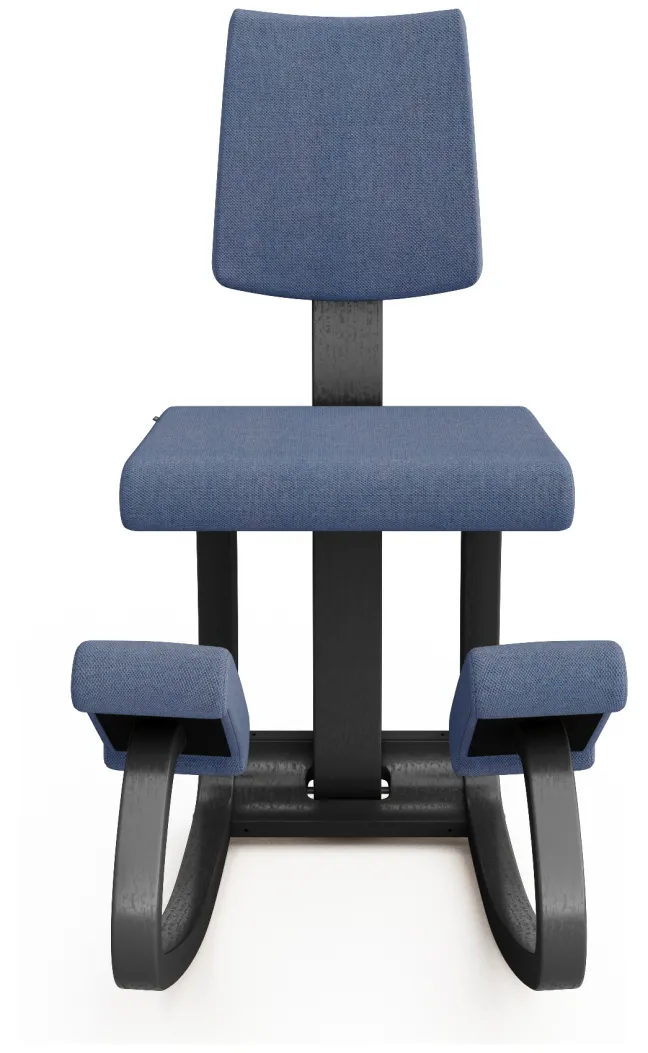 Varier® Variable™ Plus Kniestuhl Esche schwarz REW758 Re-wool blau Sale