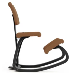 Varier® Variable™ Plus Kniestuhl Esche schwarz REW568 Re-wool orange