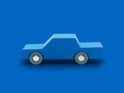 waytoplay Back & Forth Spielzeugauto Holz blau
