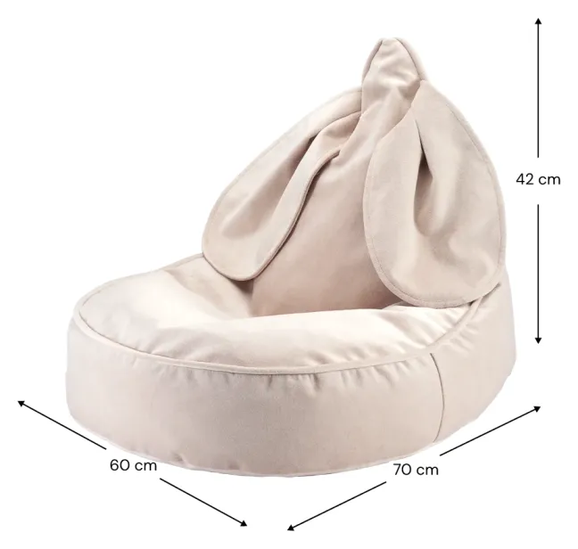 Wigiwama Sitzsack Hase Dusty Beige W597324