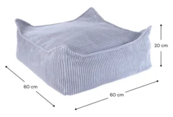 Wigiwama Sitzsack Ottomane Blueberry Blue W596655
