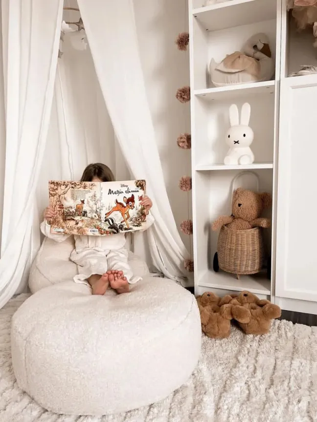 Wigiwama Sitzsack Ottomane Cream White W597690