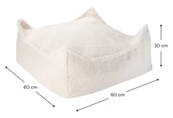 Wigiwama Sitzsack Ottomane Cream White W598246
