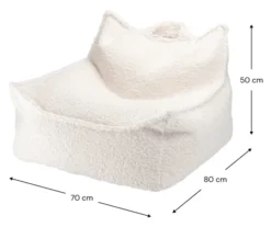 Wigiwama Sitzsack Sessel Cream White W597263