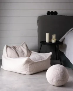 Wigiwama Sitzsack Sessel Cream White W597263
