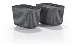 ZONE Denmark Aufbewahrungsbox Pulp 23 x 15 cm 2 Stück Black