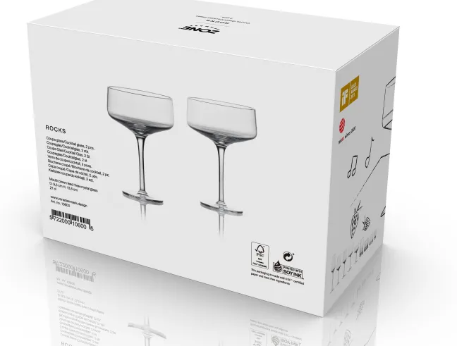 ZONE Denmark Coupe/Cocktail Glas Rocks 13,5 cm 2 Stück