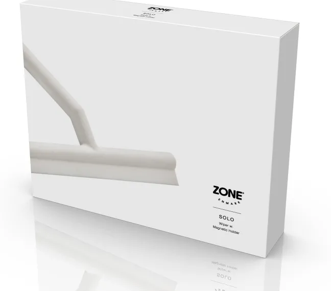 ZONE Denmark Duschabzieher m. Halter Solo White
