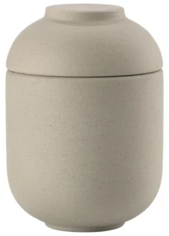 ZONE Denmark Gefäß mit Deckel Sensu 6,5 x 9 cm Taupe