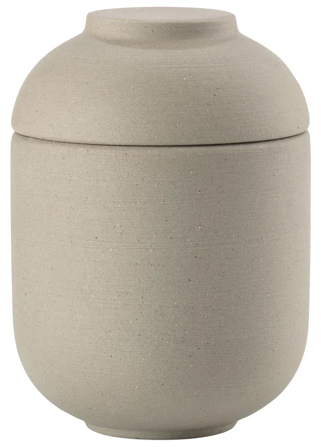ZONE Denmark Gefäß mit Deckel Sensu 6,5 x 9 cm Taupe