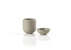 ZONE Denmark Gefäß mit Deckel Sensu 6,5 x 9 cm Taupe