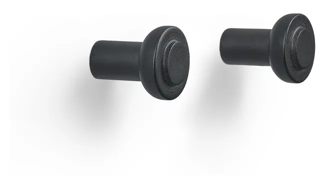ZONE Denmark Haken Sensu 2,5 x 3 cm 2 Stück Black Birke