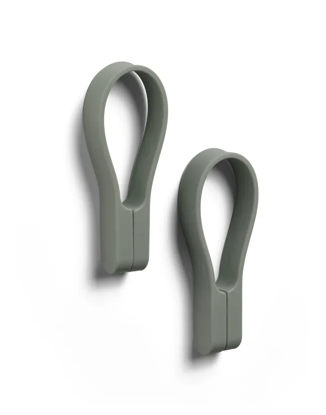 ZONE Denmark Handtuchhalter Loop magnet 2 Stück dunkelgrün