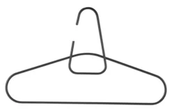ZONE Denmark Kleiderbügel (2 Stück) Metall schwarz